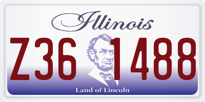 IL license plate Z361488