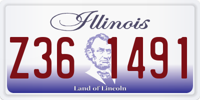 IL license plate Z361491