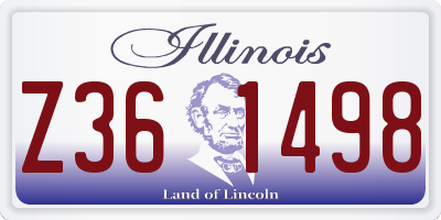 IL license plate Z361498