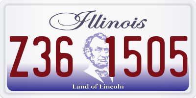 IL license plate Z361505