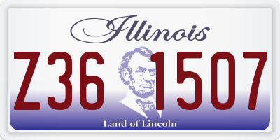 IL license plate Z361507