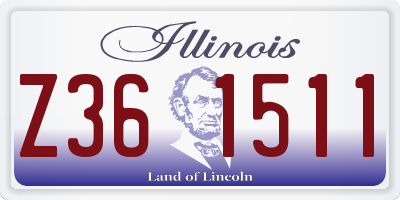 IL license plate Z361511