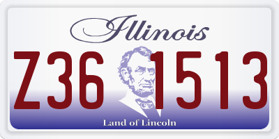IL license plate Z361513