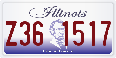 IL license plate Z361517