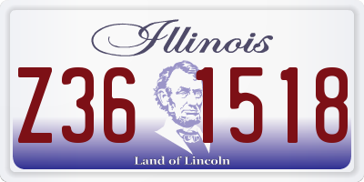 IL license plate Z361518