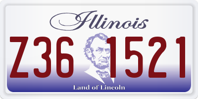 IL license plate Z361521