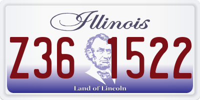 IL license plate Z361522
