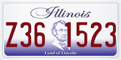 IL license plate Z361523