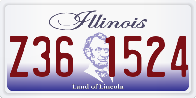 IL license plate Z361524