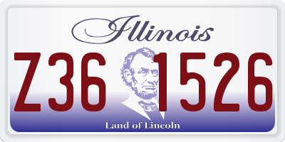 IL license plate Z361526