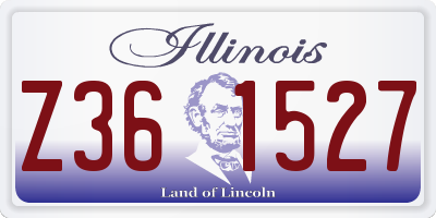 IL license plate Z361527