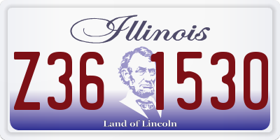IL license plate Z361530