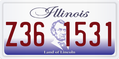 IL license plate Z361531