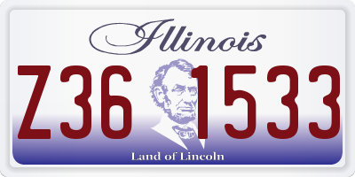 IL license plate Z361533