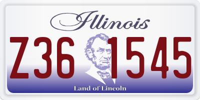 IL license plate Z361545