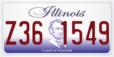 IL license plate Z361549