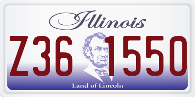 IL license plate Z361550