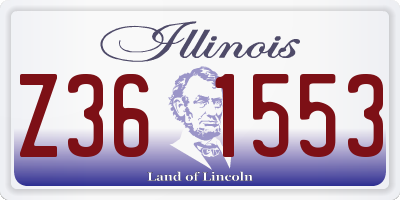 IL license plate Z361553