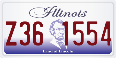 IL license plate Z361554