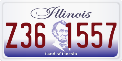IL license plate Z361557