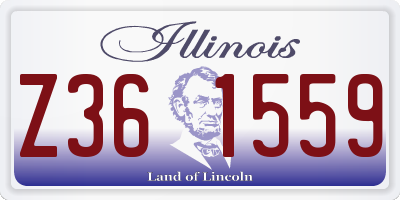 IL license plate Z361559