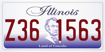 IL license plate Z361563