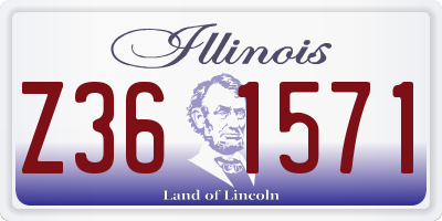IL license plate Z361571