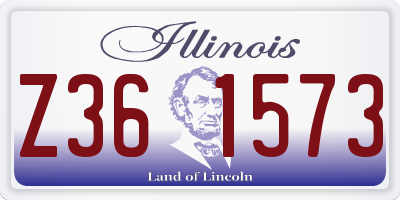 IL license plate Z361573