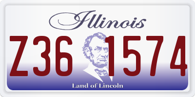 IL license plate Z361574