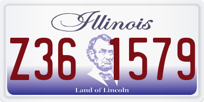 IL license plate Z361579