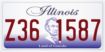 IL license plate Z361587