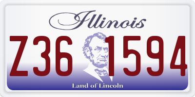 IL license plate Z361594