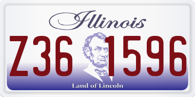 IL license plate Z361596