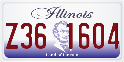 IL license plate Z361604