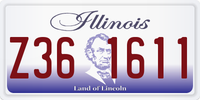 IL license plate Z361611