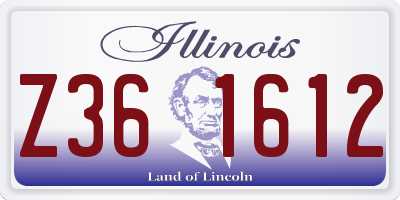 IL license plate Z361612