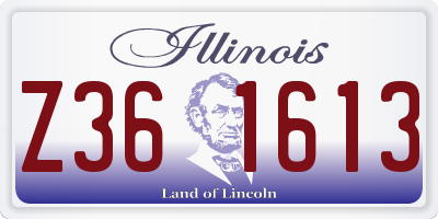 IL license plate Z361613