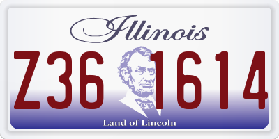 IL license plate Z361614