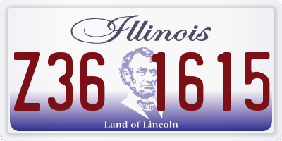 IL license plate Z361615