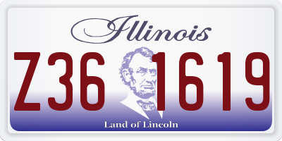 IL license plate Z361619