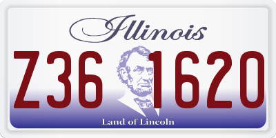 IL license plate Z361620