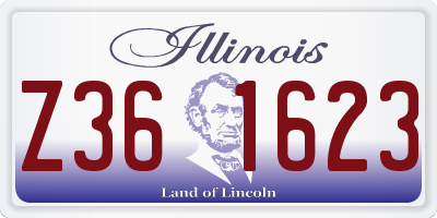 IL license plate Z361623