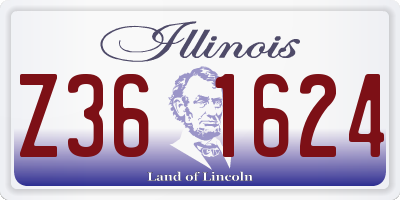 IL license plate Z361624