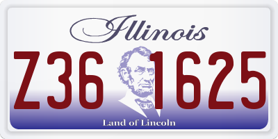 IL license plate Z361625