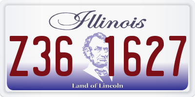 IL license plate Z361627