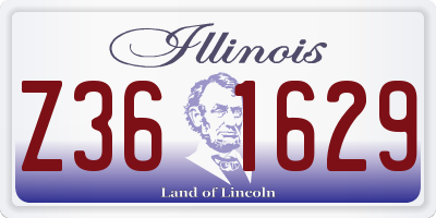 IL license plate Z361629