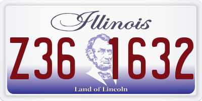 IL license plate Z361632