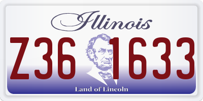 IL license plate Z361633