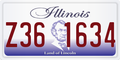 IL license plate Z361634