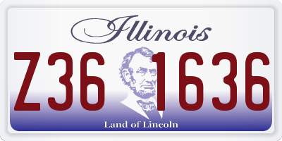 IL license plate Z361636